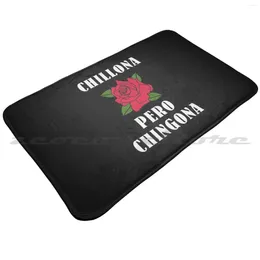 Carpets Chillona Pero Chingona Soft Non-Slip Mat Rug Carpet Cushion Latina Mexican Trend Mexico City Funny Latino