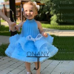 Girl Dresses JONANY Cute Puffy Flower Dress Bow Sleeveless Dropping Baby First Communion Beauty Party Robe De Demoiselle