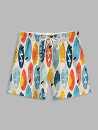 Men's Shorts Seaside Beach Hawaiian Style Summer Resort Pool Activities Loose And Comfortable Casual Daily Outing