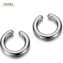 Backs Earrings 2PCS C Shape Ear Cuffs Pure Titanium Thick Lightweight Clip Exclusive Design For Personalised Fashion Woman