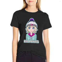 Women's Polos Kallmekris T-shirt Summer Top Tops Anime Clothes Workout Shirts For Women Loose Fit
