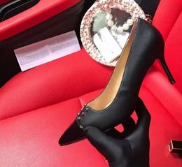 Nuove scarpe da donna alla moda, Solesd rosso, semplici tacchi alti 100 torre, scarpe da festa per matrimoni, classico colore nudo nero, fabbrica rossa, sconto super grande