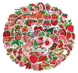 Gift Wrap 50100pcs Cute Strawberry Stickers For Notebooks Laptop Scrapbook Stationary Pink Sticker Scrapbooking Material Craft Su3838130