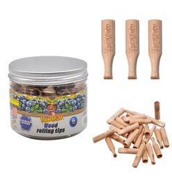 1 box of 60 capsules New with multi Flavoured wooden nozzle canned wooden cigarette holder Smoking accessories6157626