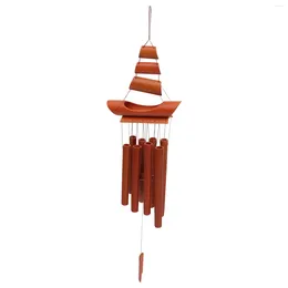 Decorative Figurines Bamboo Wind Chimes Creative Decor Weaving Home Decoration Hanging Bell Pendant Vintage