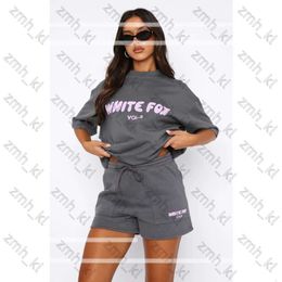 White Foxx T Shirt Women Suit New Designer Tracksuit Women Fashion Sporty Two Piece Set Sweatpants Casual Jogging Suit White Foxx Hoodie 859