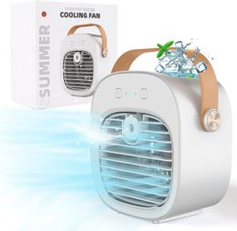 4000mAh Portable Air Conditioner Wireless Cooler USB Rechargeable Cooling Fan Mini For Room Camping Outdoor 240422