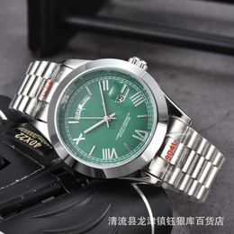 Watch watches AAA 2024 Mens Hot Selling Double Calendar 3-Pin Labor Watch Solid Steel Band Watch mens watch
