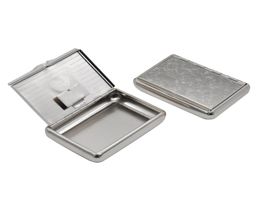 1 X Stainless Steel Metal Cigarette Tobacco Box For 77MM Cigarette Paper Storage Case Can Customize Your Logo1263183