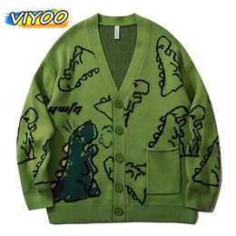 Men's Sweaters High Quality Korean Fashion Women Men Harajuku Knitted Cardigan Clothes Streetwear Cartoon Pullover Shirt Oversize Wool