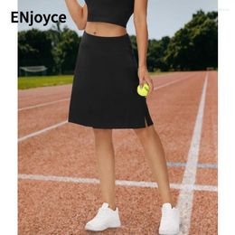 Skirts Women's High Waisted Mid-length Sports Tennis Stretch Sexy Shorts Dance Running Golf Skorts Gym Workout Ball Pocket Skirt