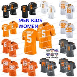 New College Football Jersey NCAA Volunteers 5 Hooker Jersey Dobbs Barnett Patterson 2 Jabari Small Reggie White Peyton Manning Wallen Kamara Eric Berry Jalin Hyatt