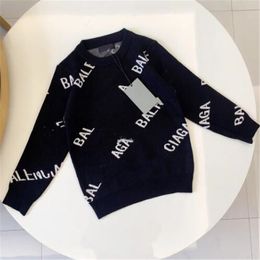 Kids designer Sweater baby girls boys Sweatshirt Round Collar Unisex Autumn Winter Keep Warm Hoodies Letter Printed Jumper Sweatshirts