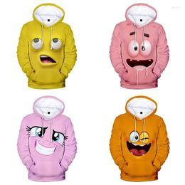 Men's Hoodies 3d Pullover Funny Cartoon Costume Sweet Colours Hoodie Fashion Men Women Long Sleeve Hooded Sweaters