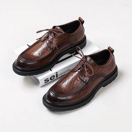 Casual Shoes Men's Spring And Autumn Mature Business British Formal Large Size Leather