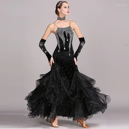 Stage Wear Modern Dance Costume Women Ladies Adults Waltzing Tango Dancing Dress Ballroom Evening Party