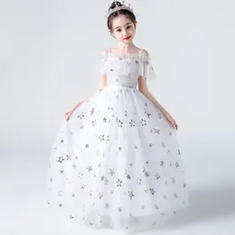 Girl Dresses Children's Princess Dress Fluffy Gauze Little Fashionable Flower Wedding Host Piano Performance