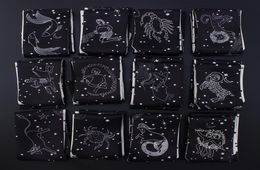 2019 new tarot brand twelve constellation silk scarves printed in Europe and the United States tie bag handle small ribbon scarf8977797