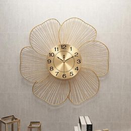 Wall Clocks Nordic Large Clock Luxury Modern Design Creative Gold Big Unique Living Room El Lobby Home Hanging Ornaments
