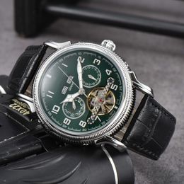 Watch watches AAA Commercial mens hollow Tourbillon automatic machinery casual belt watch