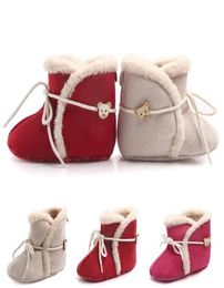 Baby Shoes Warm Newborn Baby Girls Princess Winter Boots First Walkers Soft Soled Infant Toddler Kids Girl Footwear Shoes3665391