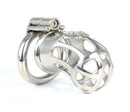 Stainless Steel Male Devices Standard Metal Cage Men Medium Locking Belt Restraint Sex Toys CC4152926951