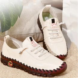 Casual Shoes Summer Flat Women's 2024 Orthopaedic Loafers Woman Moccasins Stitched Slip On Ballet Flats For Women