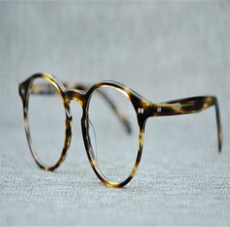new men optical glasses frame oliver eyewear brand vintage round eyeglasses frames for women myopia glasses ov5241 with original b1321577