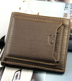 Exports New style mens brand designer leather luxury purse wallet short cross high quality wallets for men K55203335306