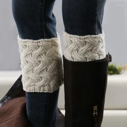 Women Socks 2024 Handmade Knitted Needle Winter For Fashion Gaiters Boot Cuffs Woman Christmas Gifts Knit Knee