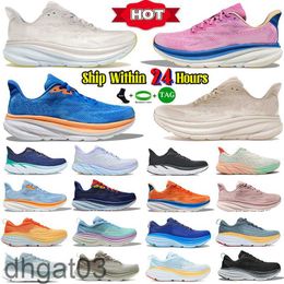 Mens Running Shoes Designer Sneakers Clifton 9 homens homens Bondi 8 Sneaker Shifting Sand Nimbus Cloud Ice Water One Antracite Highking Shoe Mens Outdoor Sports Trainers