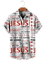 Men's Casual Shirts God Loves The World Jesus Love Me Hawaiian Mens Womens Fashion Cool Beach Summer Floral Shirt Tops Clothes