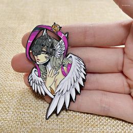 Brooches Anime Digital Monster Enamel Pins Angel Angewomon Clothes Backpack Lapel Badges Fashion Accessories Souvenir Gifts