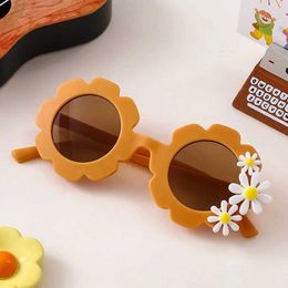 Sunglasses Children Summer Cute Sunglasses Round Sun Glasses Boys Girls Fashion Ultraviolet-Proof Baby Sunglasses Lovely Eyeglass New 2024