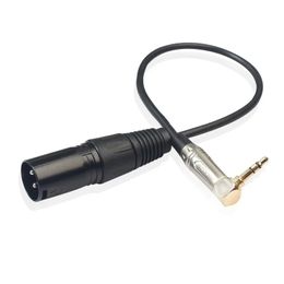 0.3m 3.5mm Stereo TRS Male To XLR 3Pin Male Audio Cable Microphone Extension Cable Wire Cord Line for TRS