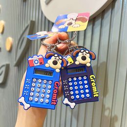 Puzzle Glasses Mini Computer Couple Keychain Bag Pendant Keychain Children's Little Doll Book Bag Pendant