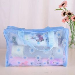 Storage Bottles Waterproof PVC Cosmetic Bags Women Make Up Bag Pouch Wash Toiletry Travel Organiser Case Transparent Zipper