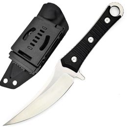 Boutique High Sharpness G10 Handle Utility Hunting Knife D2 Steel Durable Outdoor Camping Fixed Blade Knife With Kydex Holder