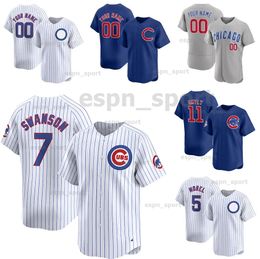 Custom 7 Dansby Swanson Baseball Trikot Shota Imanaga Cody Bellinger Trey Mancini Patrick Weisheit Ian Happ Frank Schwindel Morel Seiya Suzuki Chicago Nico Hoerner