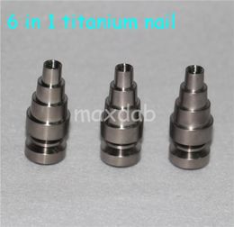 hand tools Universal 10mm 144mm 188mm 6 IN 1 male and female joint titanium nails grade 2 domeless6695952