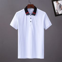 designer Men's men T-Shirts Short Sleeve T shirt polo shirt High Quality letter printing pattern clothes clothing tee black and white Tees Asian size 7717