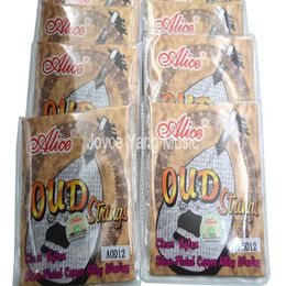 10 Sets of Alice AOD101112 OUD Strings Clear Nylon SilverPlated Copper Alloy Wound 101112 String Wholes4818016