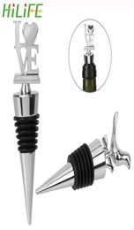 HILIFE Bottle Stoppers Bridal Shower Wine Stopper Wine Bottle Plug Zinc Alloy Barware Bar Tools Kitchen Accessories D190117024444188