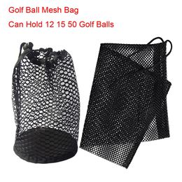 1pc Golf Ball Bags can hold 12 25 50 pcs ball Black nylon storage solid Mesh Net for golfer gift sports 240425