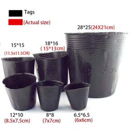 Planters Pots 50pcs 6/8/12cm plant grow pot gardening Nursery Cups planter Starters garden flower planter plastic pots Herb vegs Home tools D4