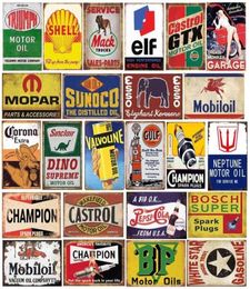 Reproduced Vintage Pack Gas Oil Retro Advert Antique Metal Signs for Garage Man Cave Bar Kitchen Nostalgic Car Decor 8x12 Inch5526942