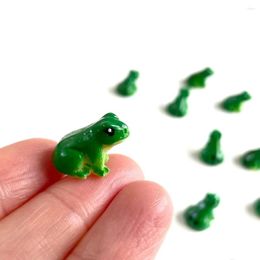 Decorative Figurines 5/10Pcs Resin Mini Frogs Miniatures Tiny Fairy Garden Ornament Micro Landscape DIY Craft Decoration