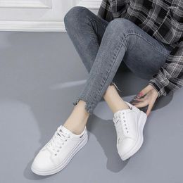 Casual Shoes 2024 Women's Sneakers White Metallic Detail Floral Embroidered Lace-Up Front Skate Womens Lightweight Walking