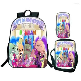 Backpack Children's Play Class Garden 3piece Set Shoulder Bag Pencil Case Boys Girls Banban Schoolbag Bookbag Mochila