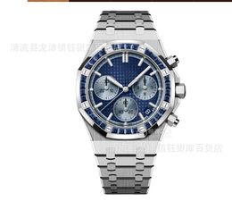 Uhr Uhren aaa ein schweizerisches High-End-Sechs-Nadel-Herren-Quarz Watch Mens Silicon Tape Sport Watch Diamond Ring Watch